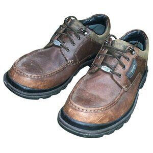 Clarks XCR Oxford Brown Leather Shoes Men 36450 Waterproof
